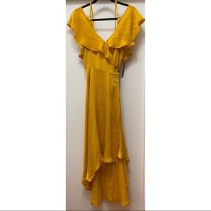 Yellow Wrap Dress